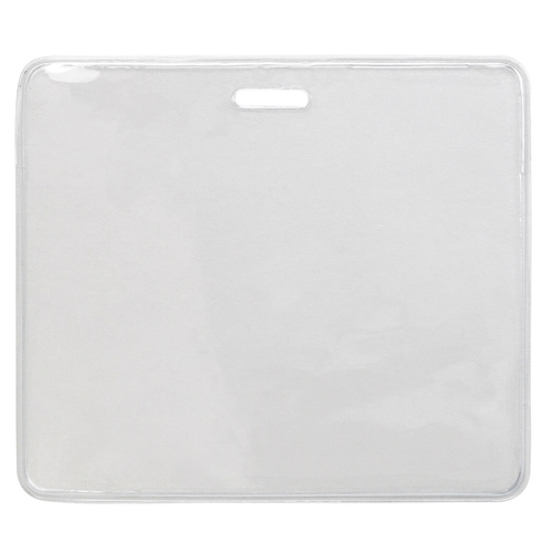 BRADY | 1840-5014 Vinyl Horizontal Holder for Badge Buddies, 3.85" x 3.38" (100 Holders)